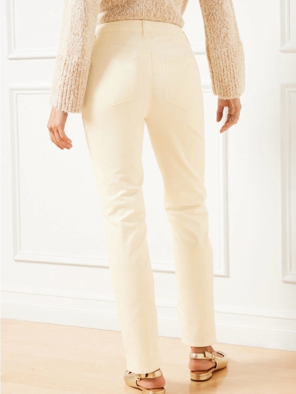 Talbots Flawless Five-Pocket Straight Curvy Corduroy Pants Size 8